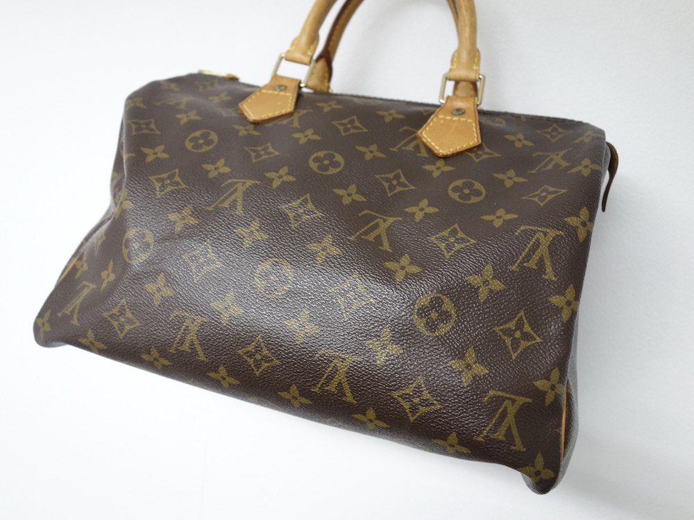<img class='new_mark_img1' src='https://img.shop-pro.jp/img/new/icons15.gif' style='border:none;display:inline;margin:0px;padding:0px;width:auto;' />LOUIS VUITTON ルイヴィトン モノグラム スピーディ 30 ボストンバッグ   フランス製 USED