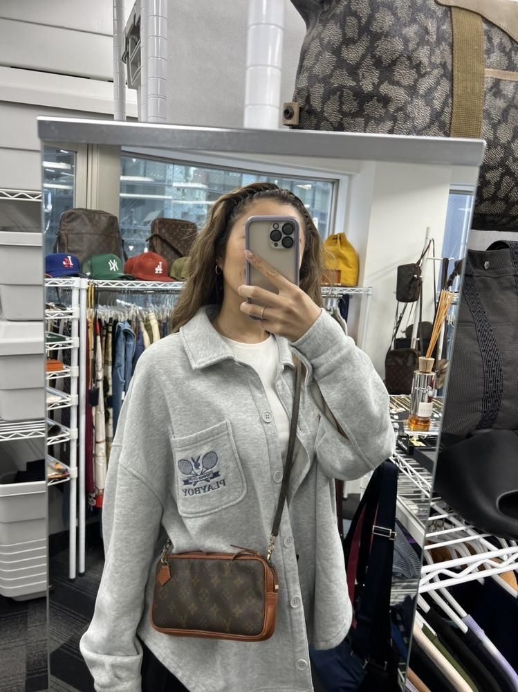 LOUIS VUITTON 륤ȥ Υ ޥ꡼ Хɥꥨ ߥ˥Хå USED