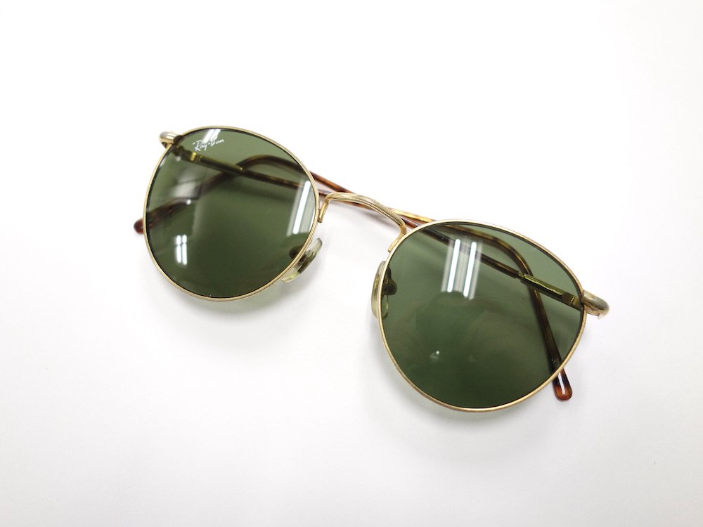 VINTAGE RAY-BAN BAUSCH&LOMB社製 ROUND METAL GOLD サングラス USA製 USED - SOTA JAPAN  ONLINE SHOP