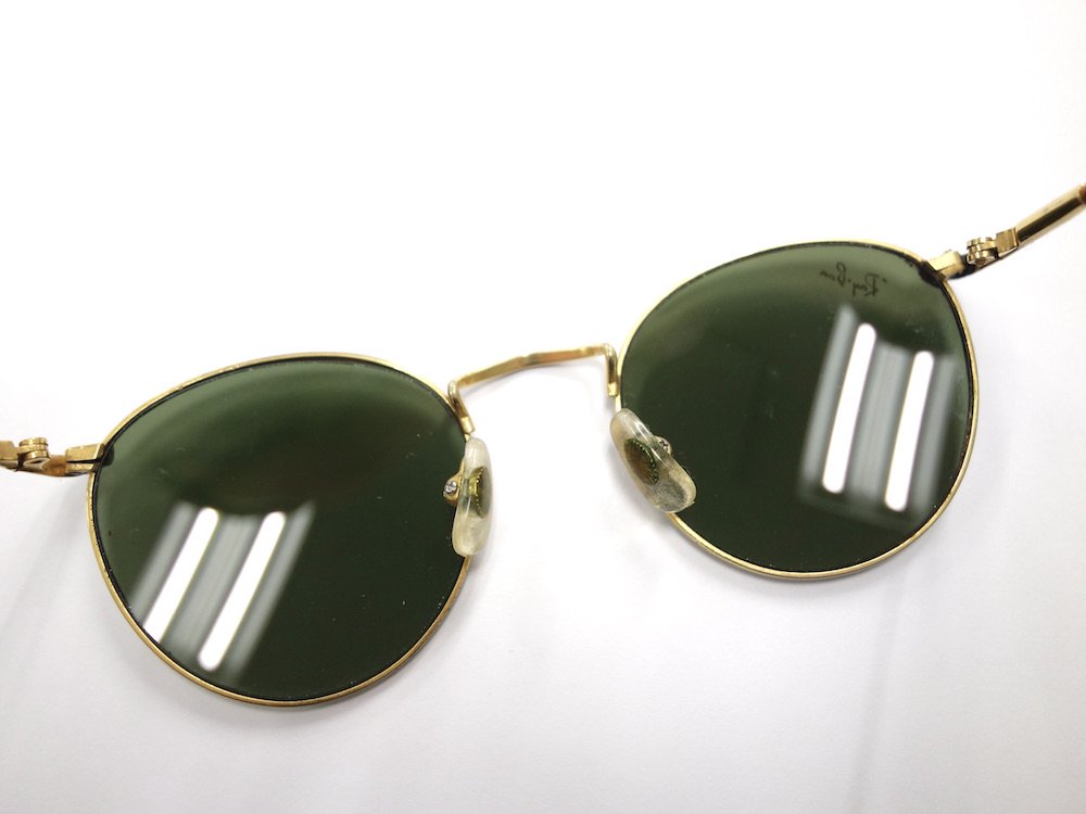 VINTAGE RAY-BAN BAUSCH&LOMB社製 ROUND METAL GOLD サングラス USA製 USED - SOTA JAPAN  ONLINE SHOP