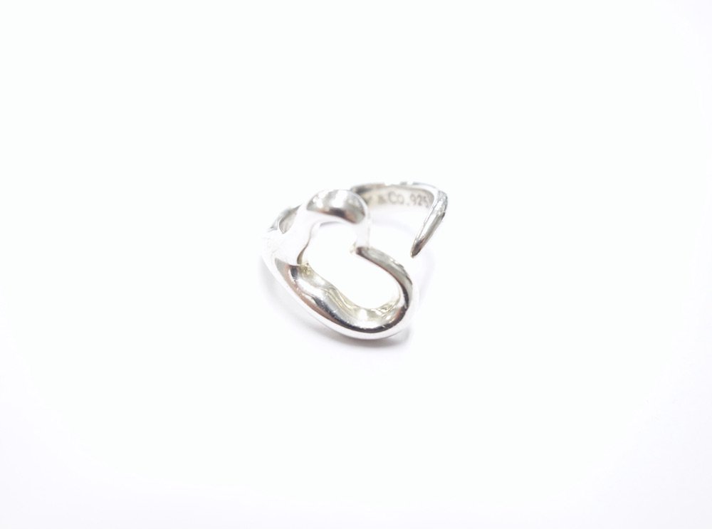 Tiffany & Co ティファニー オープンハート リング 指輪 silver925 10 ...