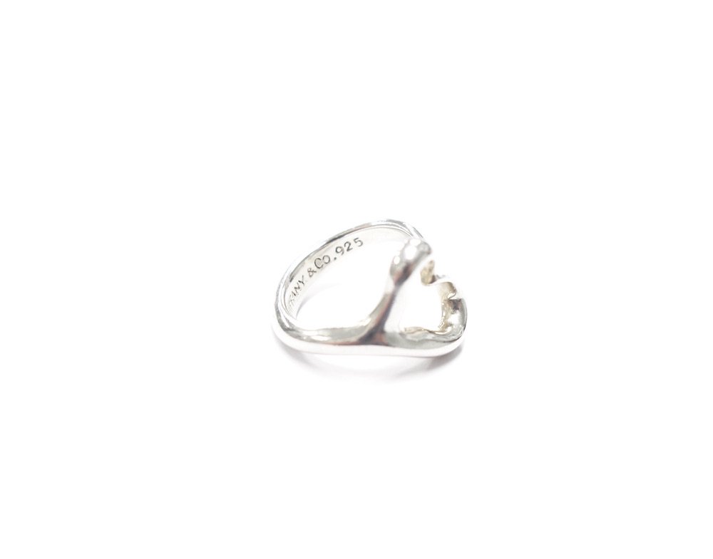 Tiffany & Co  ティファニー  オープンハート リング　指輪  silver925 10号 USED