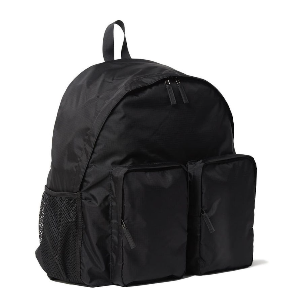 PACKING RIP STOP PC DOUBLE POCKET BACK PACK black