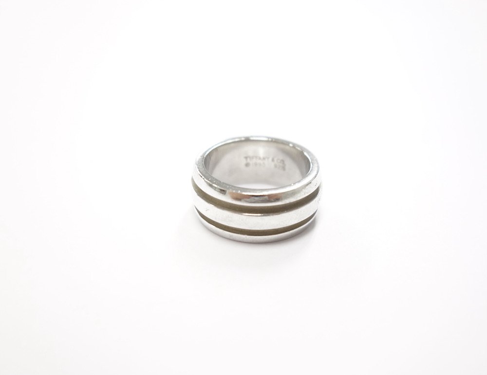 Tiffany & Co ティファニー グルーブド リング 指輪 silver925 12号