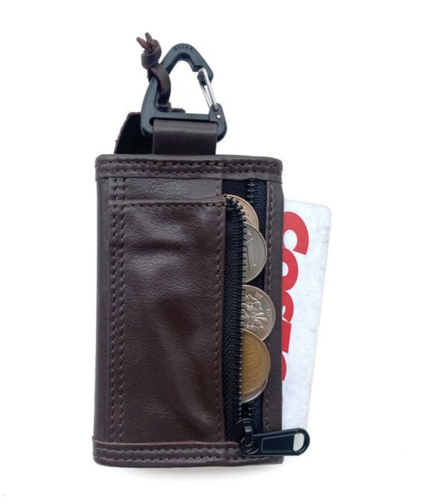 PACKING Compact Wallet (Cowhide Leather) brown