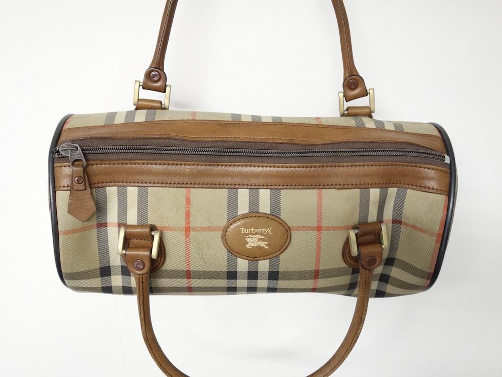 Vintage BURBERRYS СХ꡼ 饷ååߥ˥ϥɥХå USED