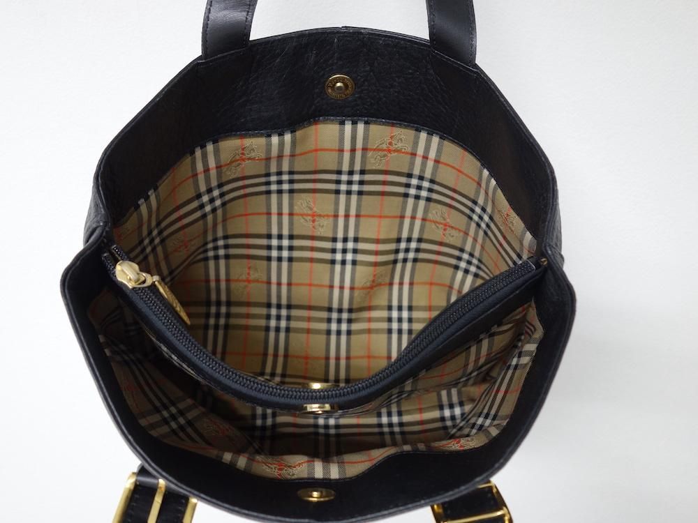 Vintage BURBERRYS СХ꡼ 쥶ߥ˥ϥɥХå USED