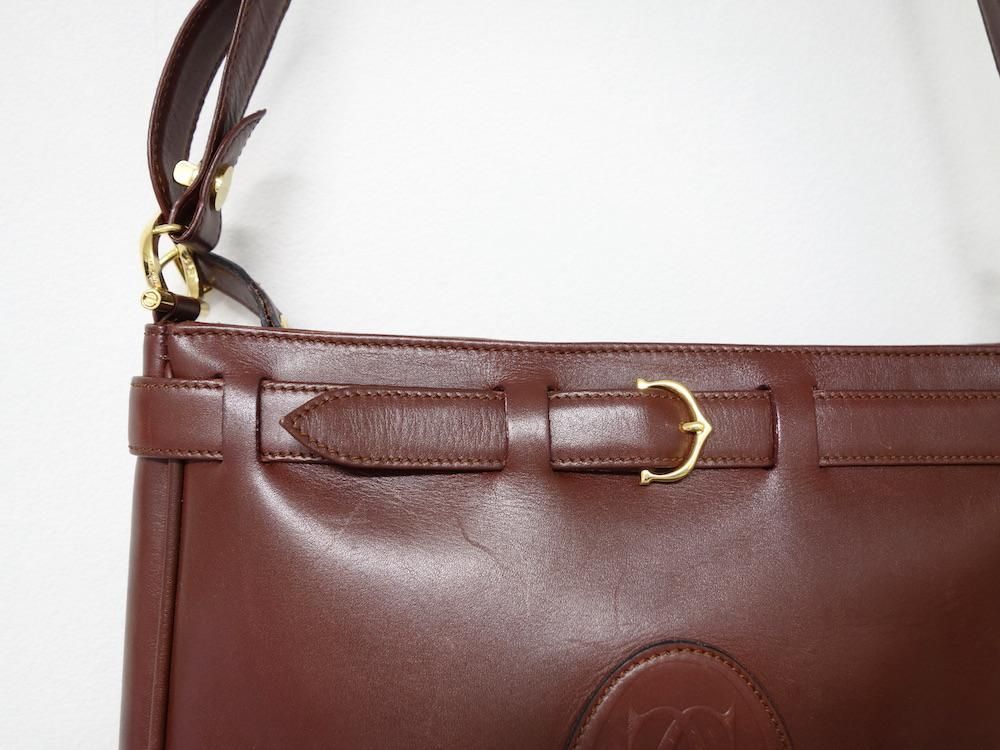 Cartier ƥ ޥȥ饤 쥶 Хå USED
