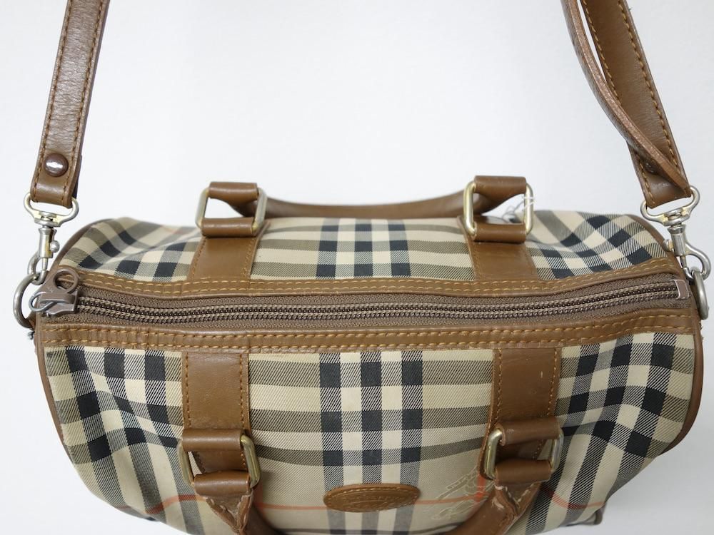Vintage BURBERRYS СХ꡼ 饷åå2WAY ߥ˥Хå USED