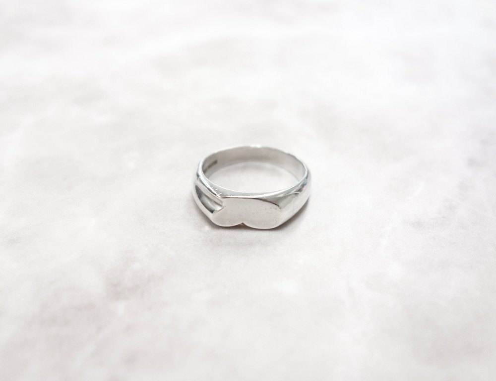 Tiffany & Co ティファニー カーブドハート リング 指輪 silver925 17号-