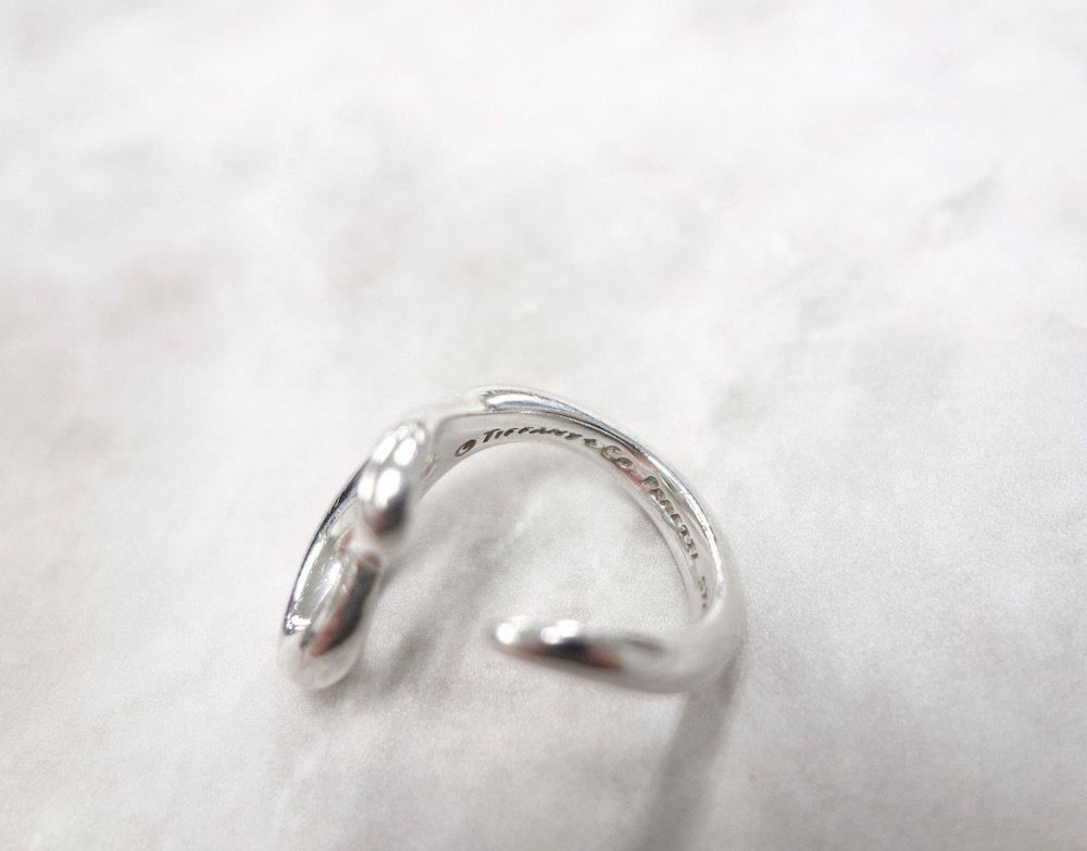Tiffany & Co  ティファニー  オープンハート リング　指輪  silver925 12号 USED