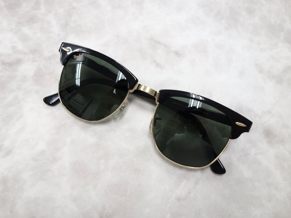 VINTAGE RAY-BAN BAUSCH&LOMB社製 CLUBMASTER サングラス USA製 USED