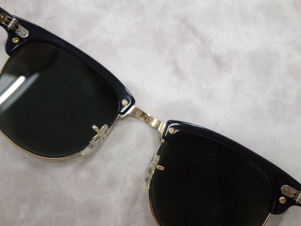VINTAGE RAY-BAN BAUSCH&LOMB社製 CLUBMASTER サングラス USA製 USED 