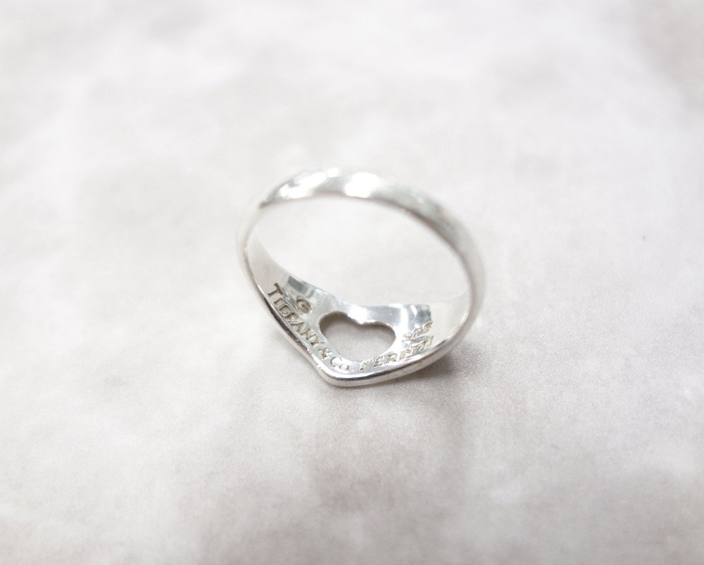 Tiffany & Co  ティファニー  オープンハート リング　指輪  silver925 12号 #3 USED