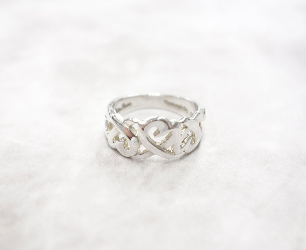 Tiffany & Co ティファニー トリプルラビングハート リング 指輪 ...