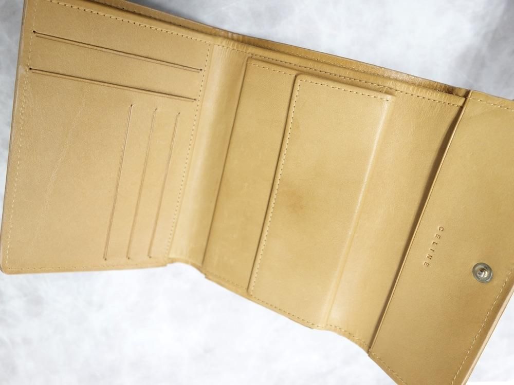 OLD CELINE オールド セリーヌ 総柄 三つ折り財布 スペイン製
