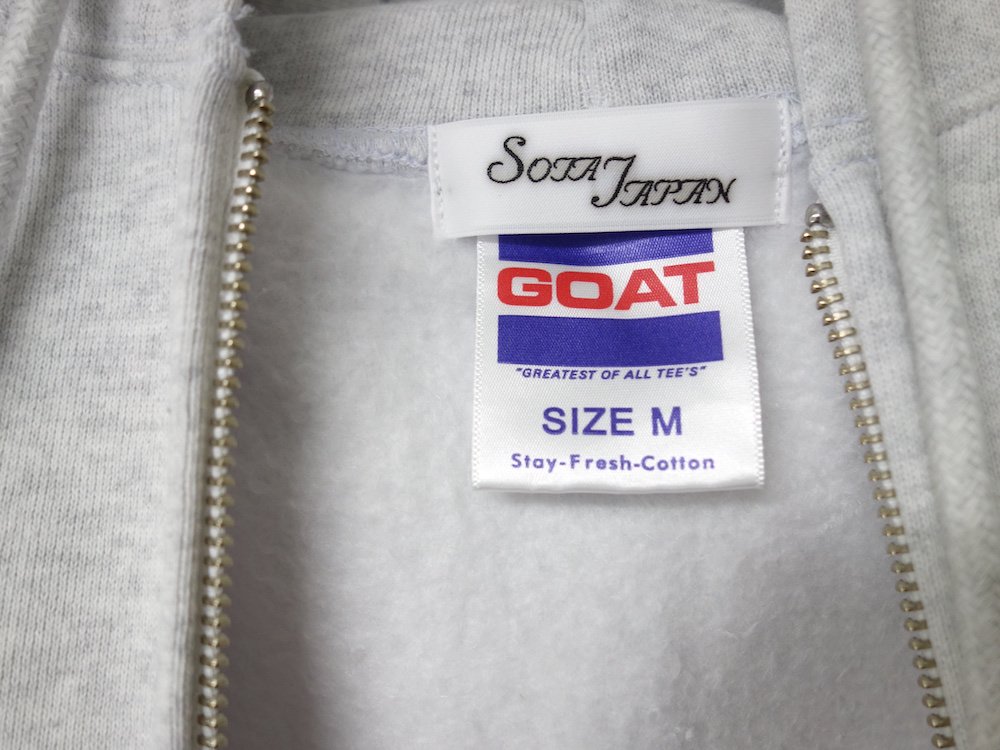 SOTA JAPAN 15.5oz LOGO ZIP PARKA   