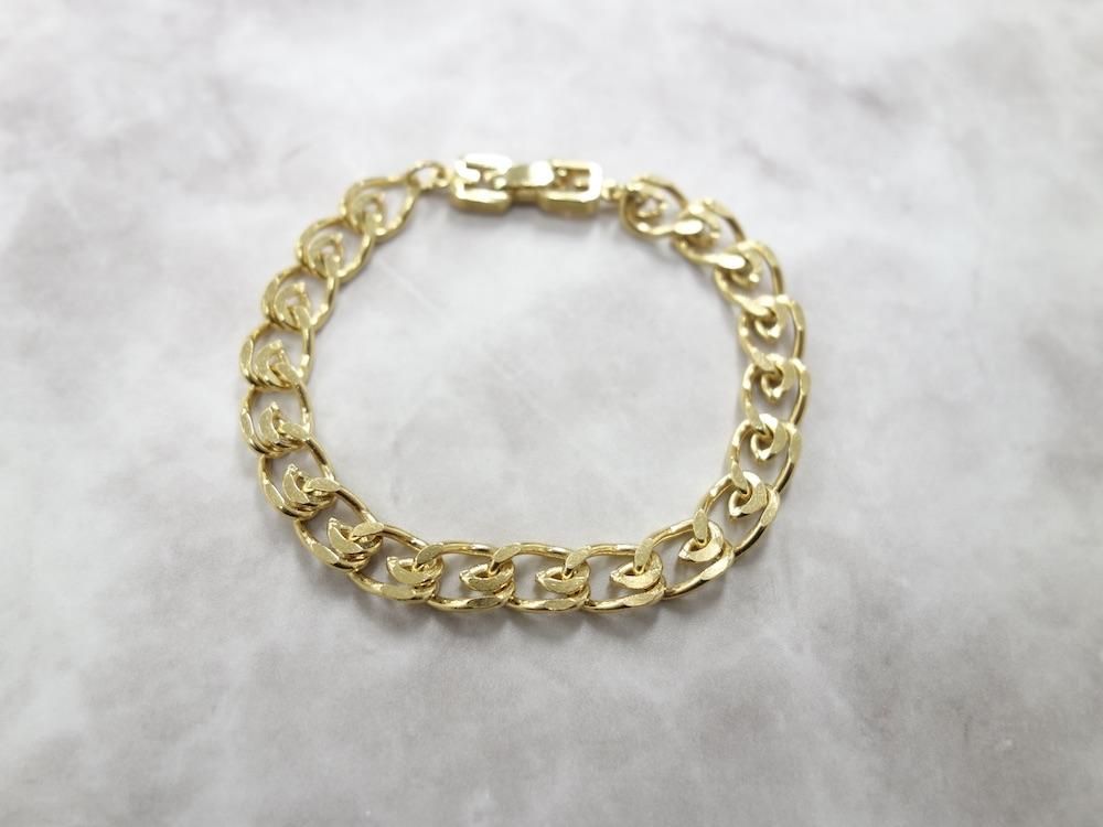 GIVENCHY PARIS VINTAGE 80s ストーン装飾付ブレスレット 未使用品】ジバンシー オールド 80s ブレスレット ブレスレット