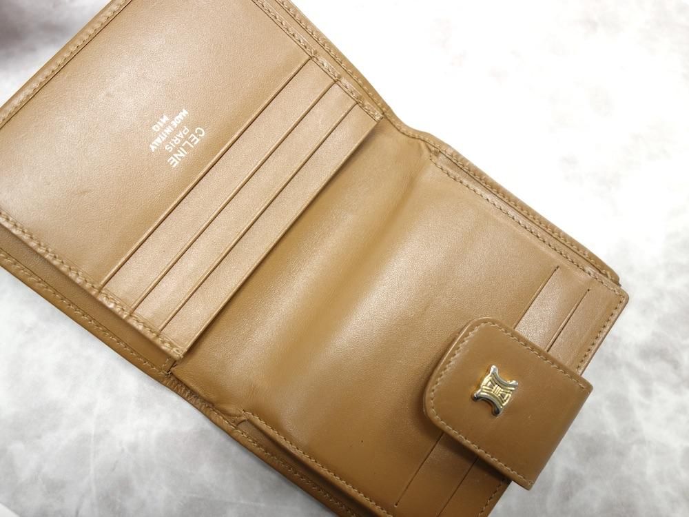 OLD CELINE オールド セリーヌ マカダム柄 二つ折り財布