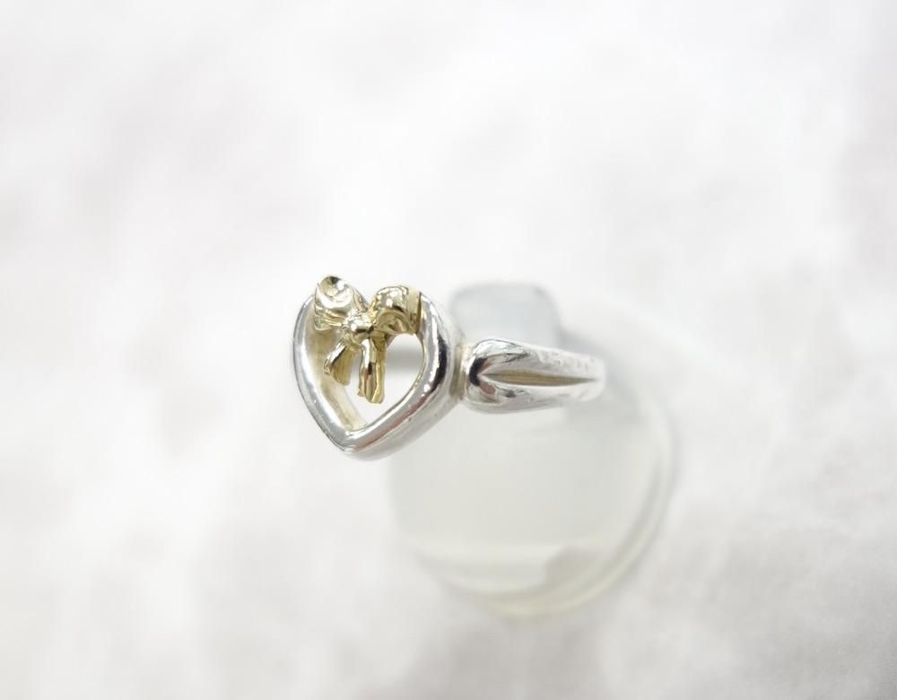 Tiffany & Co  ƥեˡ  ϡȥܥ 󥰡  silver925 18K 9 USED