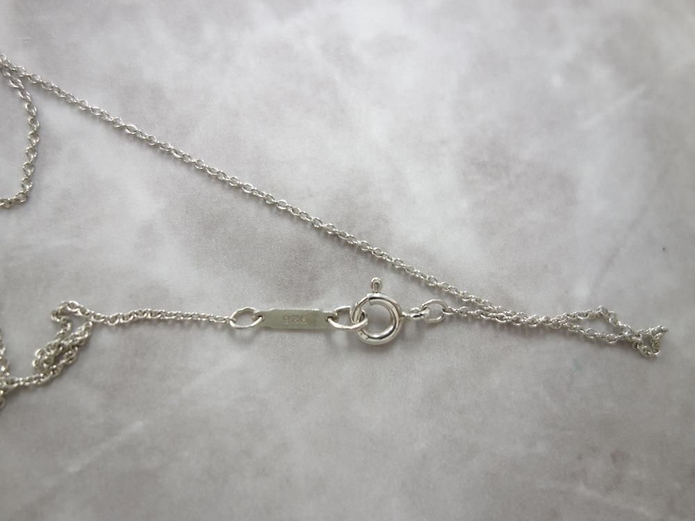 <img class='new_mark_img1' src='https://img.shop-pro.jp/img/new/icons15.gif' style='border:none;display:inline;margin:0px;padding:0px;width:auto;' />Tiffany & Co  ƥեˡ ͥ㡼 ͥå쥹silver925  USED