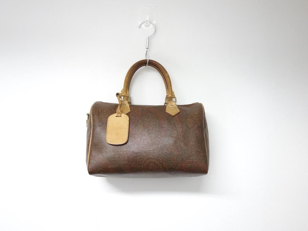 ETRO エトロ ペイズリー柄 ミニボストンバッグ イタリア製 USED