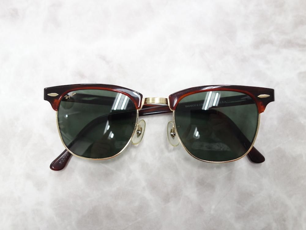 <img class='new_mark_img1' src='https://img.shop-pro.jp/img/new/icons15.gif' style='border:none;display:inline;margin:0px;padding:0px;width:auto;' />VINTAGE RAY-BAN BAUSCH&LOMB W0366 CLUBMASTER 󥰥饹 USA USED #1