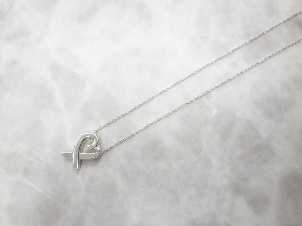 Tiffany & Co ティファニー ラビングハート ネックレス