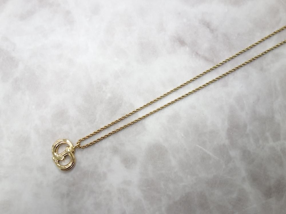 【SM1041-100-5】美品 クリスチャンディオール ネックレス Dior Vintage Christian Dior クリスチャンディオール ロゴ