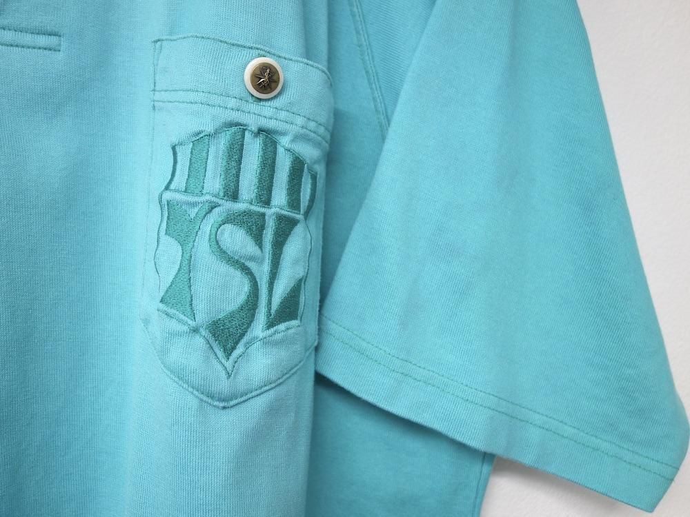 Vintage Yves Saint Laurent イヴサンローラン ロゴ ポロシャツ