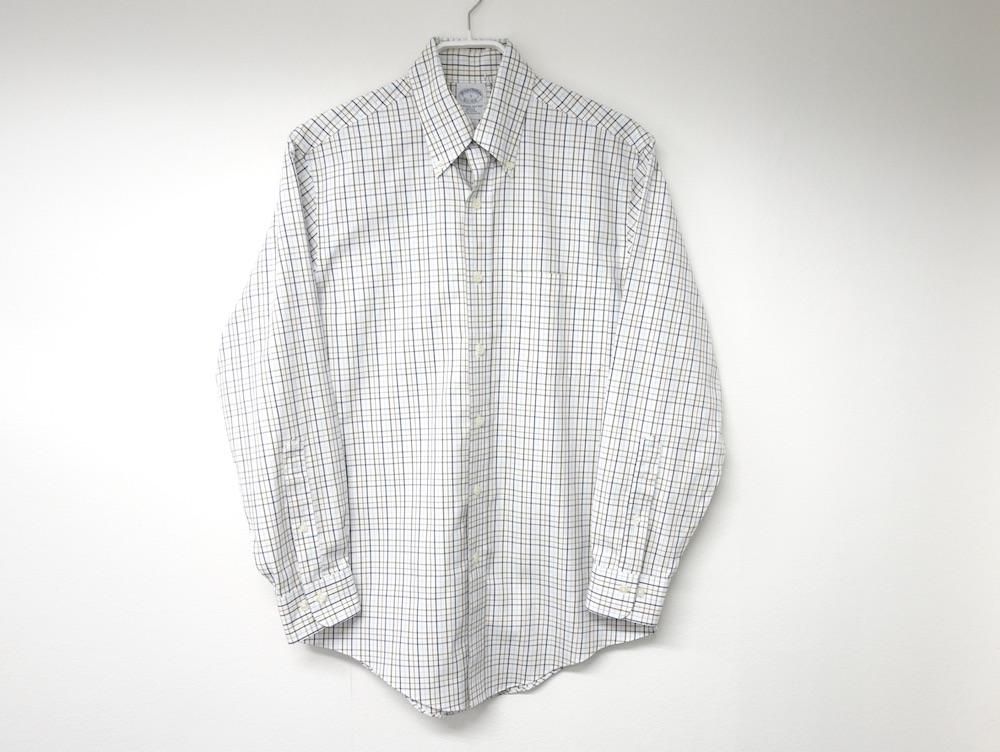 Brooks Brothers BD リネンシャツ 長袖 白 チェック柄 M Brooks Brothers BD リネンシャツ 長袖 白 チェック柄 M - メルカリ