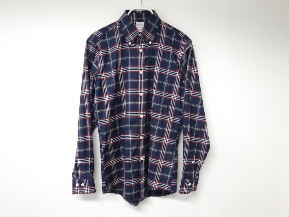 Brooks Brothers (L) コットン 総柄 チェック 刺繍 シャツ BROOKS BROTHERS BD チェック柄 シャツ USED - SOTA JAPAN