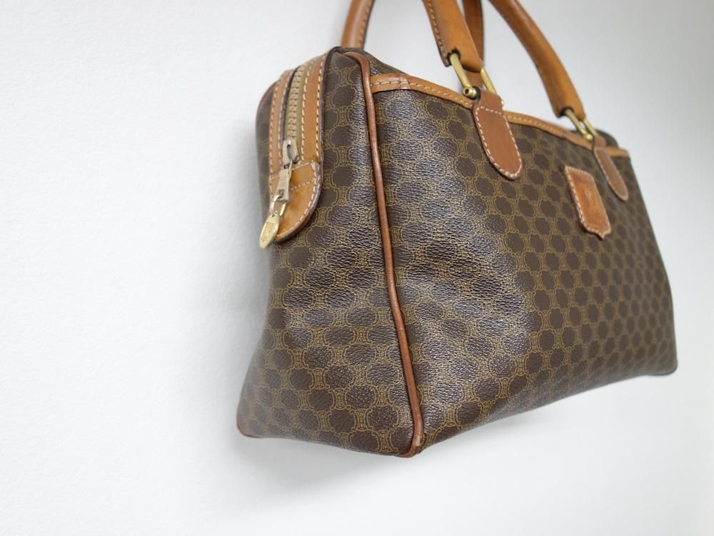 Your ShopCELINEオールドセリーヌ ボストンバッグ マカダム柄 OLD CELINE オールド セリーヌ マカダム柄 ミニボストンバッグ