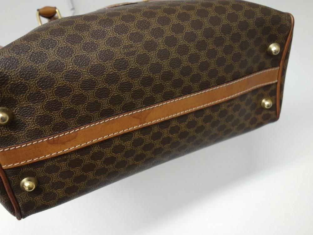 Your ShopCELINEオールドセリーヌ ボストンバッグ マカダム柄 OLD CELINE オールド セリーヌ マカダム柄 ミニボストンバッグ