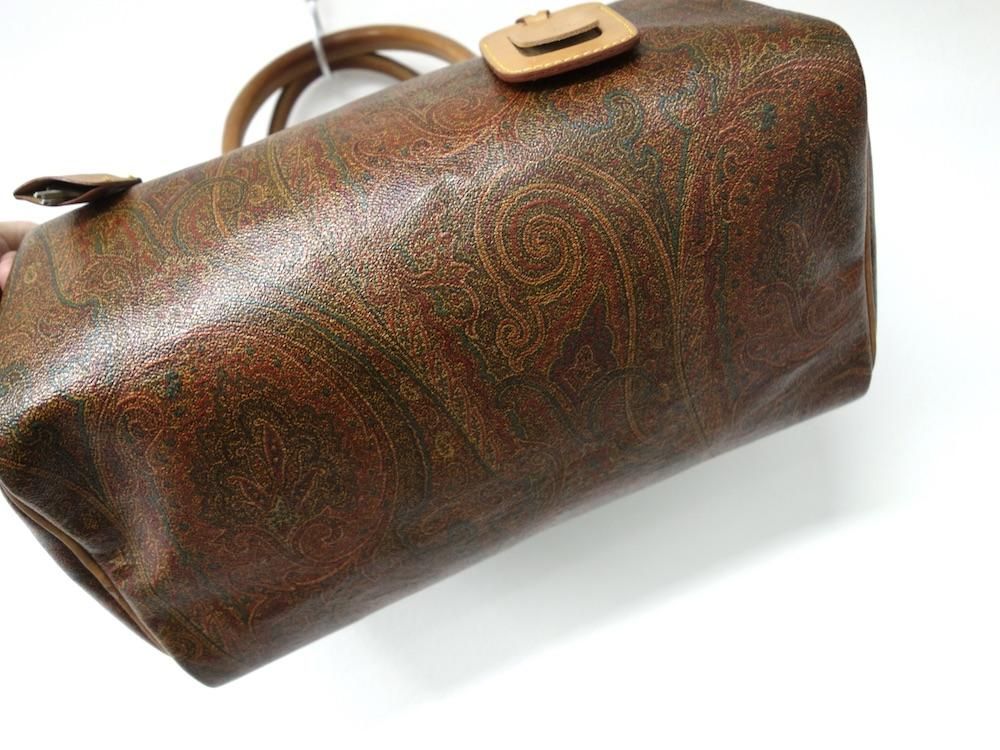 ETRO ペイズリー柄 ボストンバッグ エトロ レザーバッグ ETRO エトロ ペイズリー柄 ボストンバッグ PVC レディース