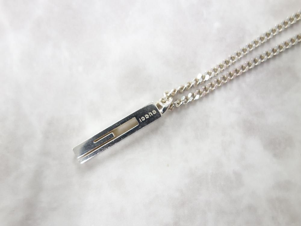 <img class='new_mark_img1' src='https://img.shop-pro.jp/img/new/icons15.gif' style='border:none;display:inline;margin:0px;padding:0px;width:auto;' />GUCCI å  G  ͥå쥹 silver925 ꥢ USED