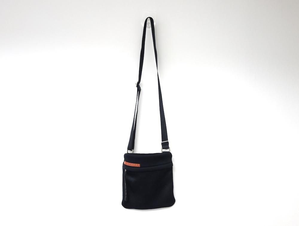 PRADA SPORT バイカラー ミニポーチバッグ PRADA SPORT プラダ ロゴ ミニショルダーバッグ イタリア製 USED