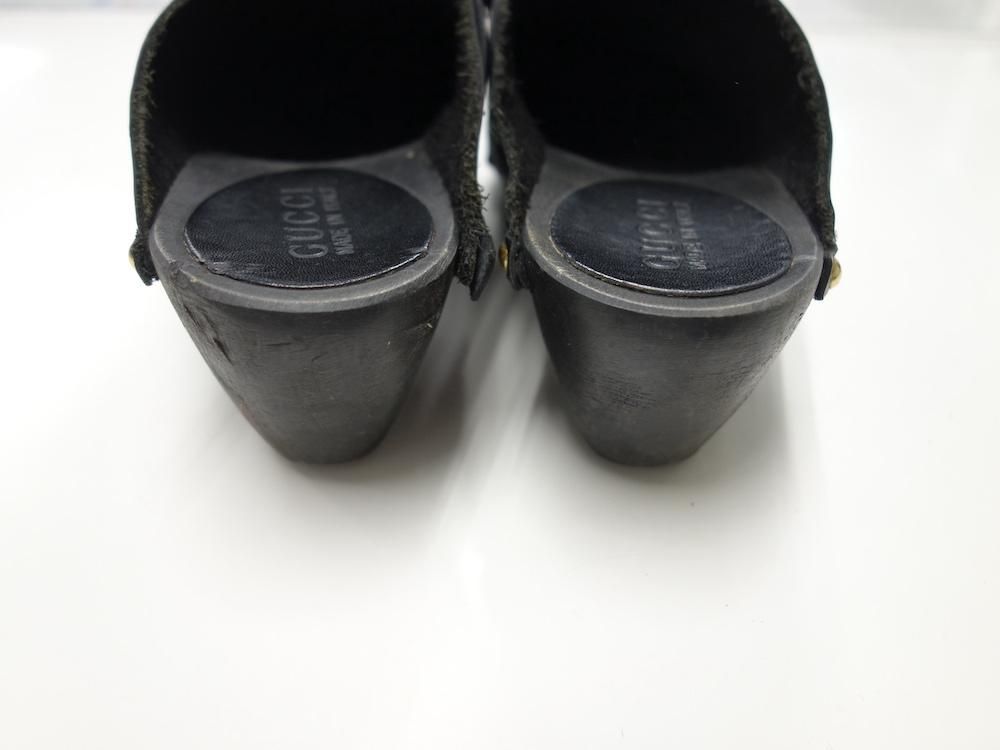 GUCCI グッチ ウッドソール ロゴ サンダル 未使用保管品！イタリア製 GUCCI グッチ ウッドソール ロゴ サンダル 未使用保管品！イタリア製