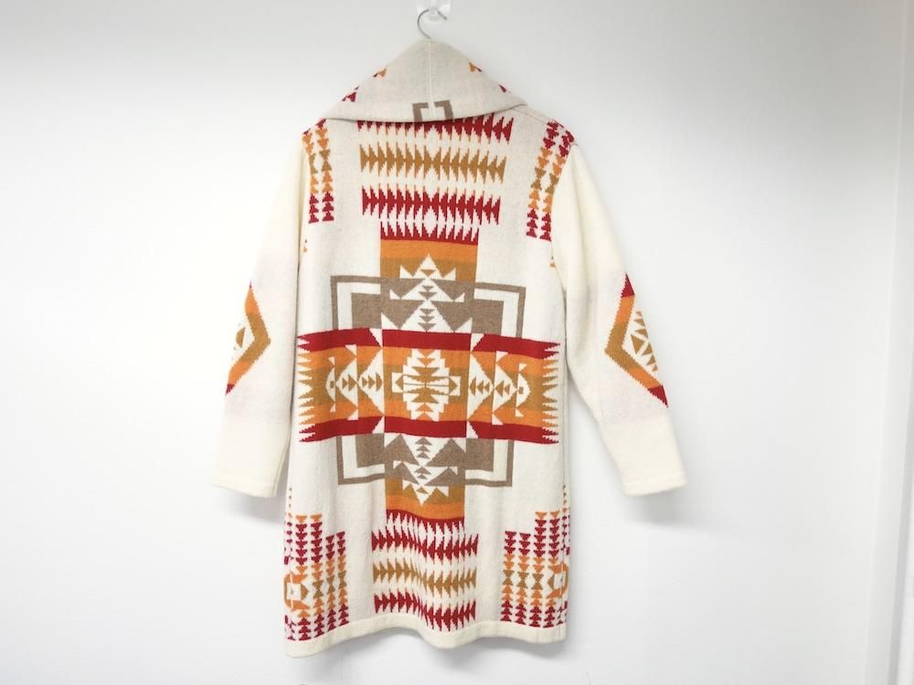 PENDLETON ペンドルトン ネイティブ柄 ショールカラー ガウン USED