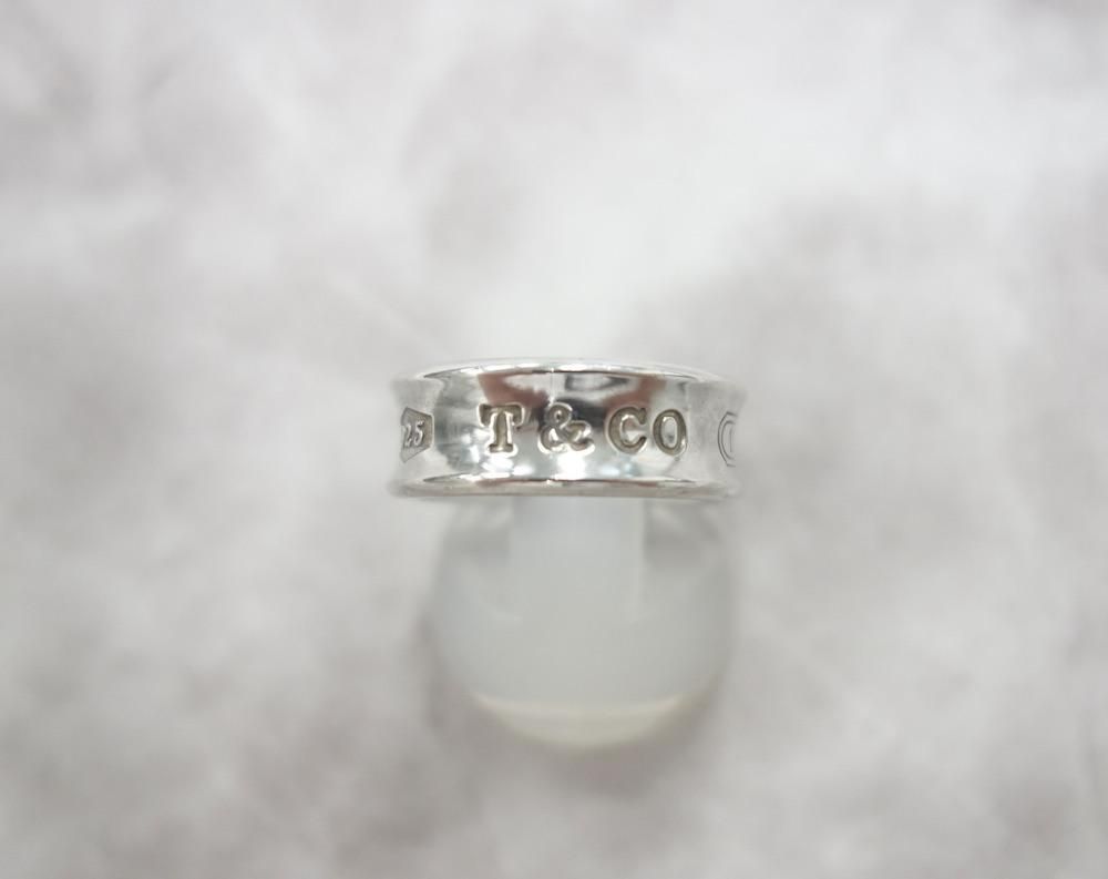 Tiffany ティファニー ナローリング 9号 Ag925 シルバー Tiffany & Co. - ティファニー AG925 1837 ナロー リング 9号