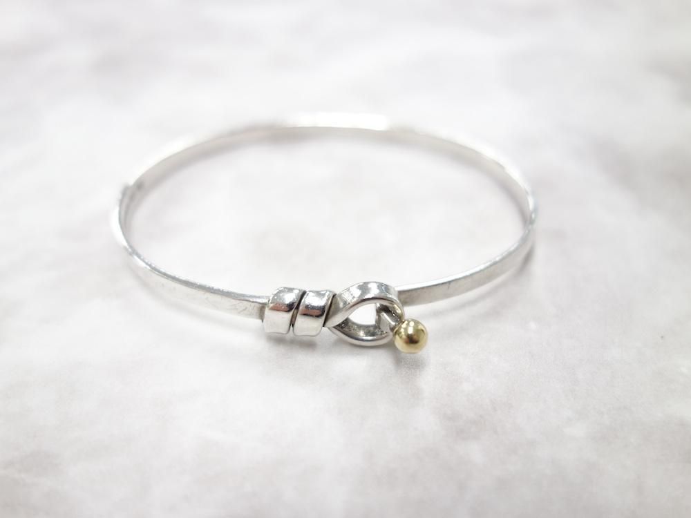 Tiffany & Co ティファニー フック＆アイ バングル silver925 18K 750