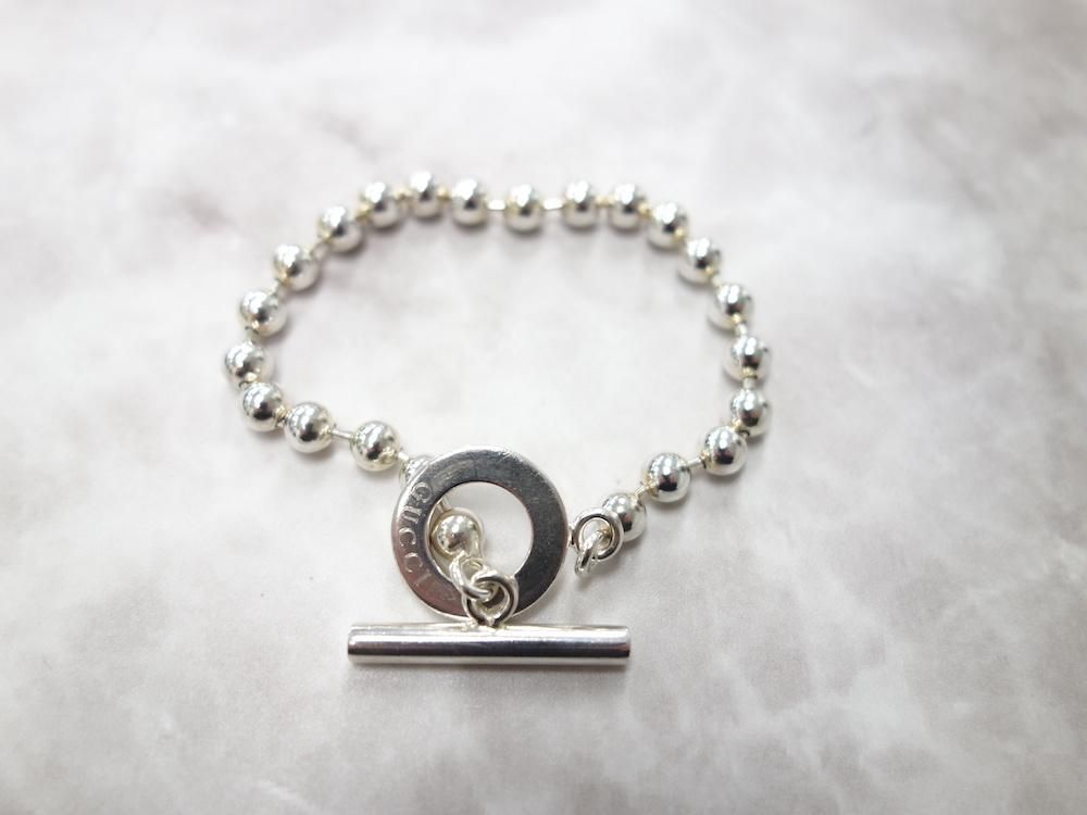 GUCCI グッチ ボールチェーン ブレスレット silver925 イタリア製 #1