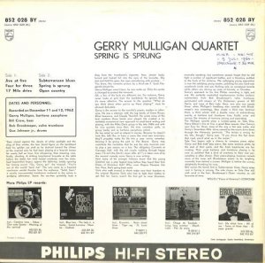 GERRY MULLIGAN / Spring Is Sprungs(LP) - レコード買取＆販売のだるまや