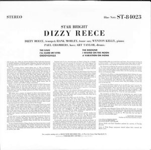 Dizzy Reece Star Bright Lp レコード買取 販売のだるまや
