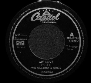 PAUL McCARTNEY & WINGS / My Love / The Mess(7