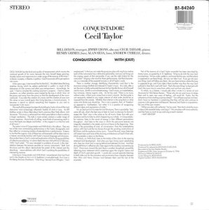 CECIL TAYLOR / Conquistador!(LP) - レコード買取＆販売のだるまや