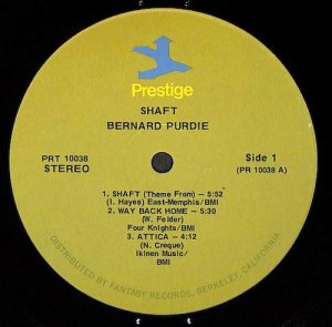 BERNARD PURDIE / Shaft(LP) - レコード買取＆販売のだるまや