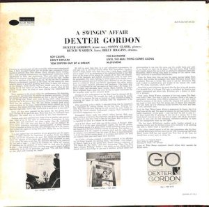DEXTER GORDON / A Swingin' Affair(LP) - レコード買取＆販売のだるまや