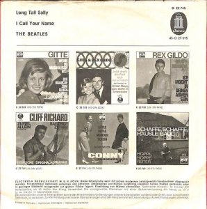 BEATLES / Long Tall Sally / I Call Your Name(7