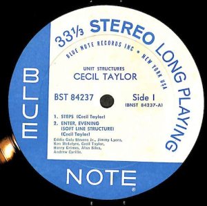 CECIL TAYLOR / Unit Structures(LP) - レコード買取＆販売のだるまや